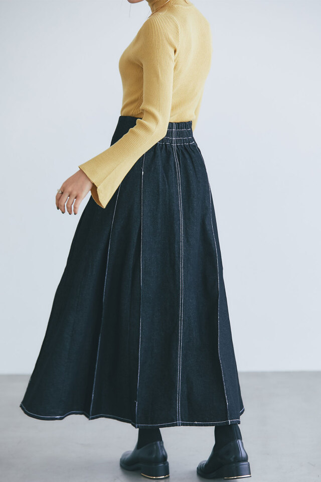 デニムボックスタックスカート※一部店舗のみ入荷