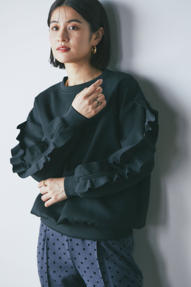 フリルスリーブカットプルオーバー※一部店舗のみ入荷