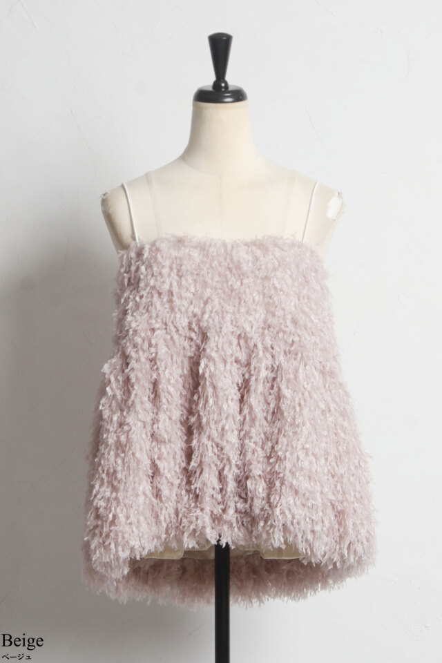 シャギーキャミソール※一部店舗のみ入荷