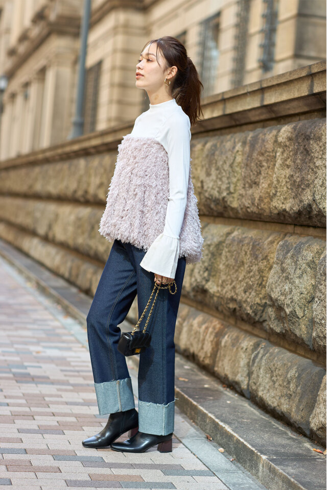 シャギーキャミソール※一部店舗のみ入荷