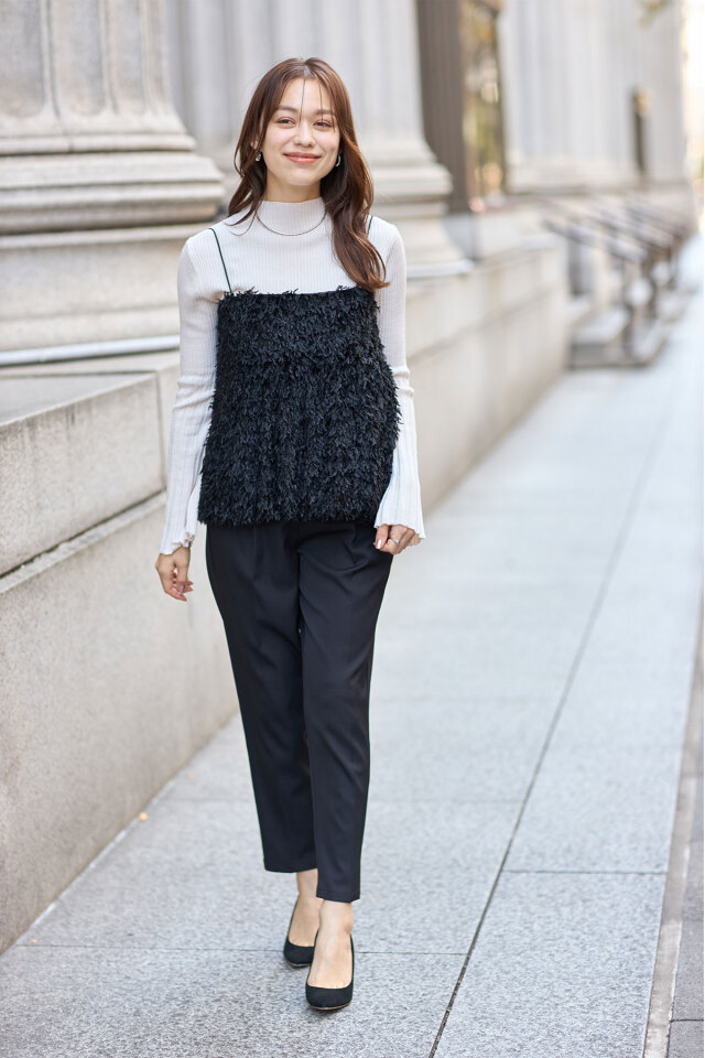 シャギーキャミソール※一部店舗のみ入荷