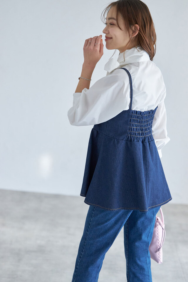 デニムフレアキャミソール