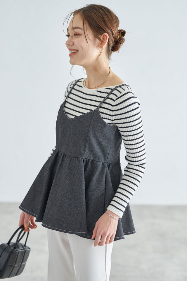 デニムフレアキャミソール