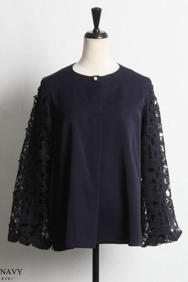 レーススリーブブラウス※一部店舗のみ入荷
