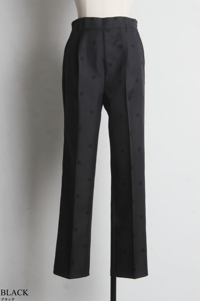 ドットプリントセンタープレスパンツ※一部店舗のみ入荷