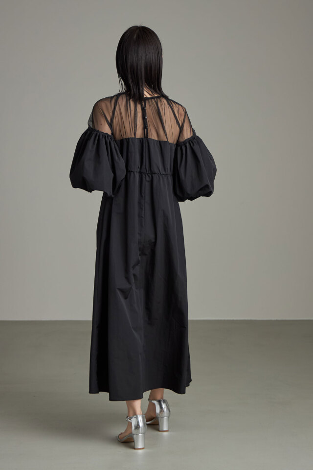 meltie ワンピース bitter sweet docking frill タフタ×チュールドッキングワンピース※一部店舗のみ入荷