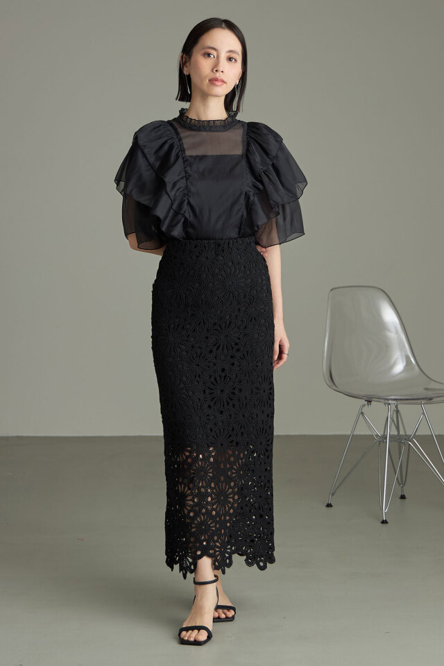 【2024年モデル】Spick and Span スカラレース スカート 2024年モデル】Spick and Span スカラレース スカート