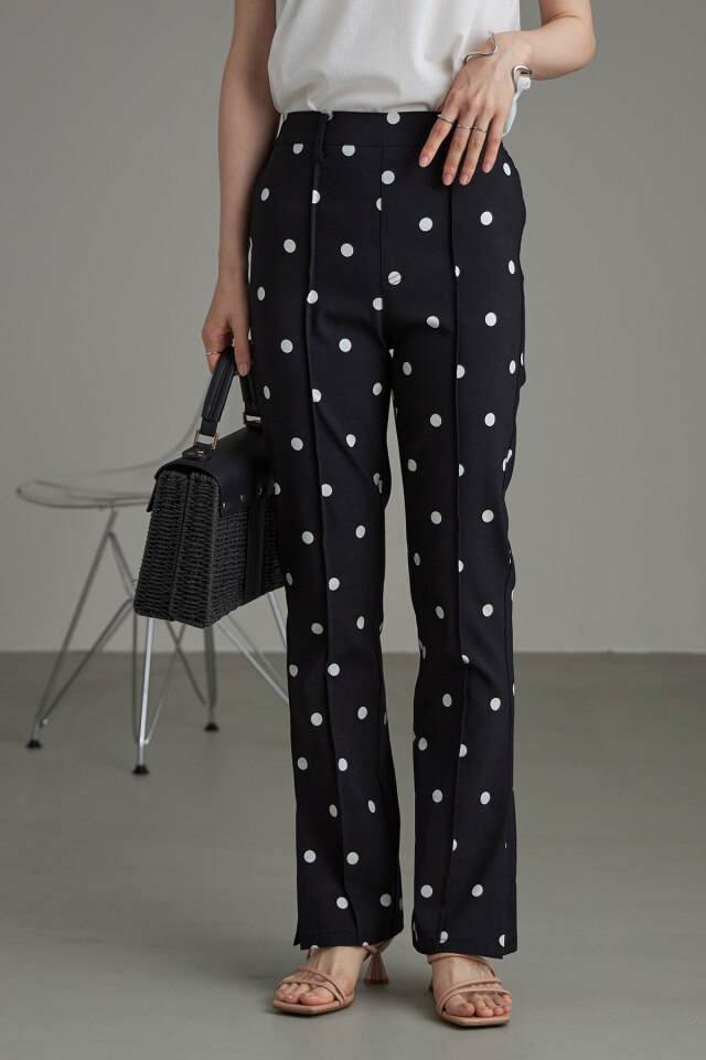 WEB限定】スーパーストレッチドットパンツ