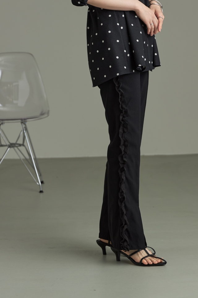 WEB限定】オーガンジーフリルパンツ