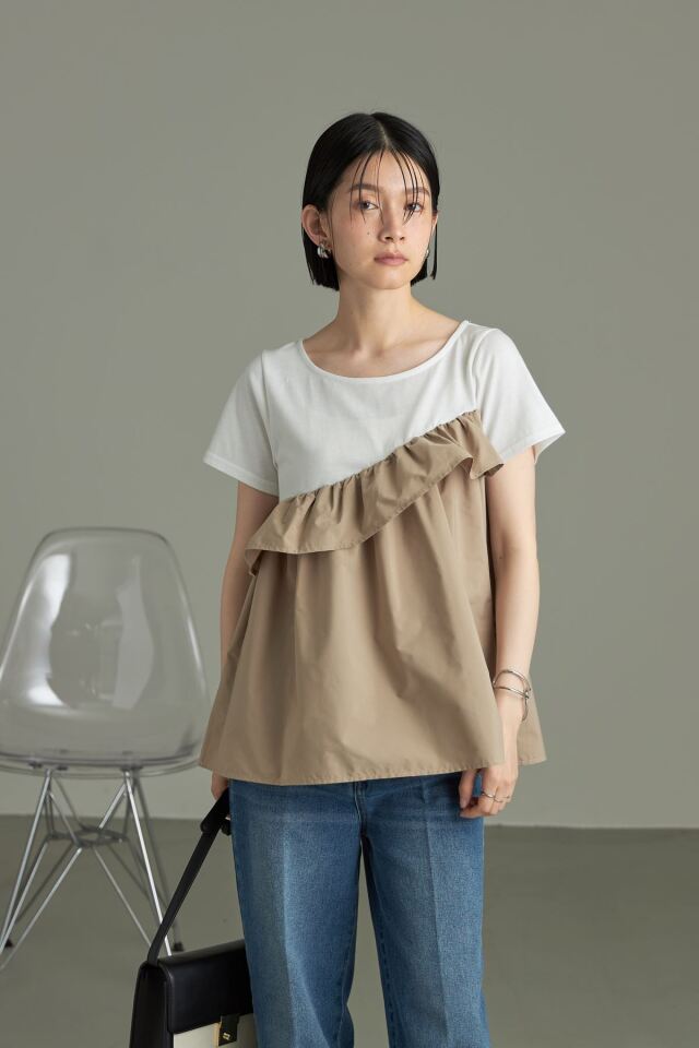 アシメフリルカットプルオーバー※一部店舗のみ入荷