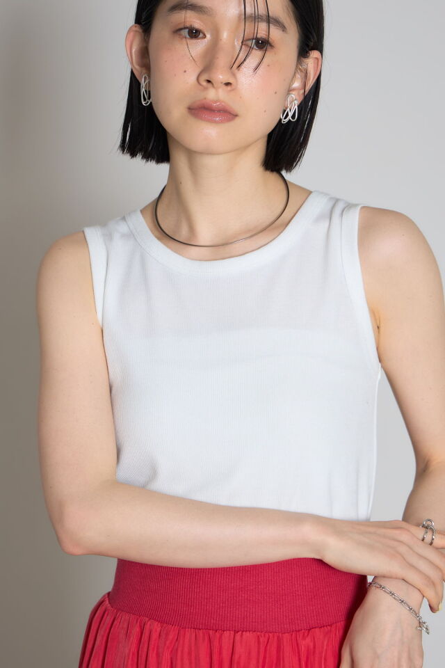 【SUMMER SALE】【松木育未さん着用】アメリカンスリーブタンクトップ＊SALE品につき返品/交換/注文確定後の変更キャンセル不可＊