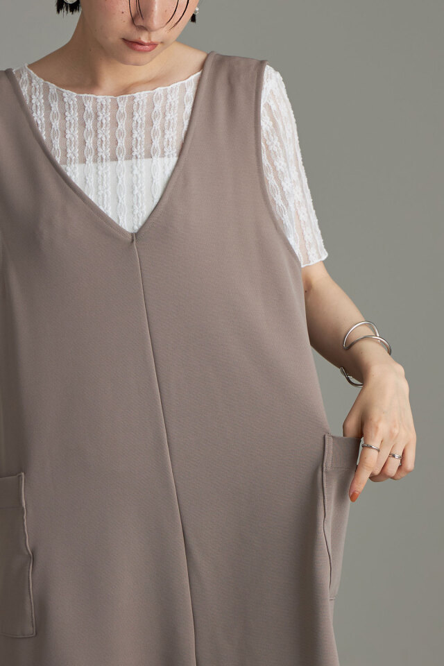 アンテプリマ ミカ ニナガワ/シャンパンマルチ【一部店舗販売】 マルチWAYフロントジップジャンスカ※一部店舗のみ入荷