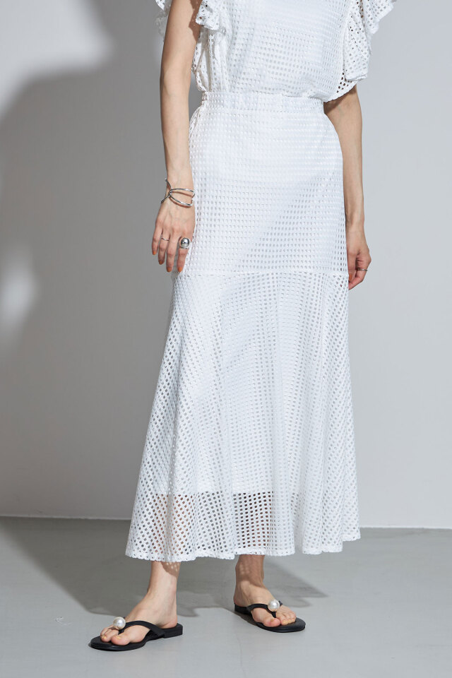 らきぬ 3点 同梱 メッシュレースフレアスカート