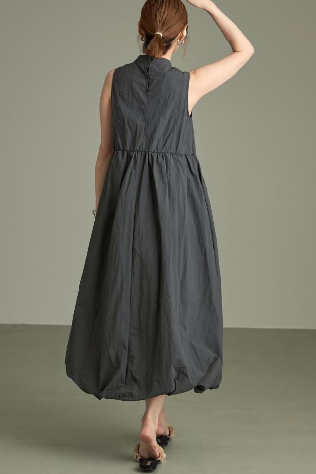 WEB限定】ワッシャータフタバルーンワンピース