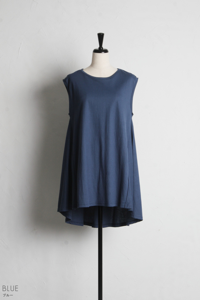 冷感バックフレアタンクトップ