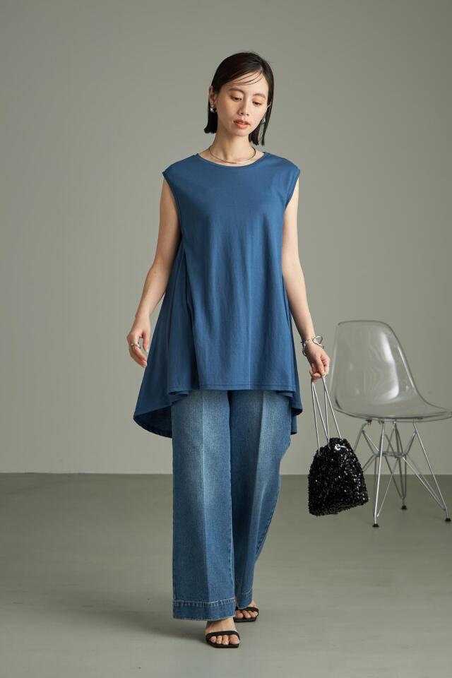 冷感バックフレアタンクトップ