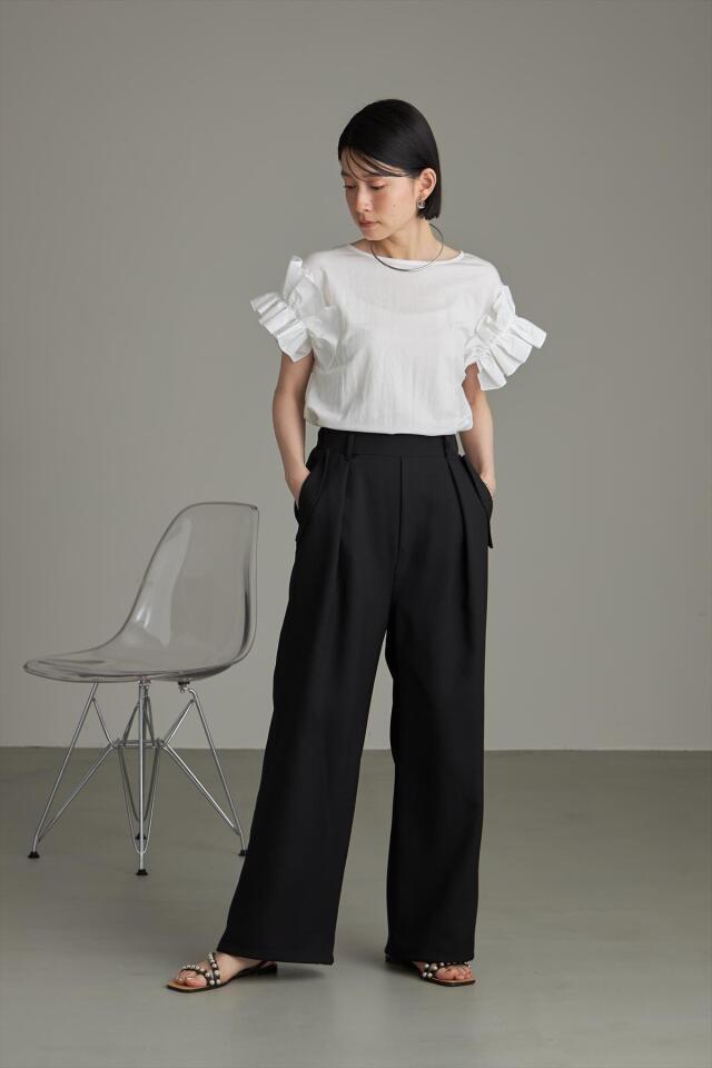 ABOUT パンツ roundabout (ラウンダバウト) Chambray 2tuck Pants