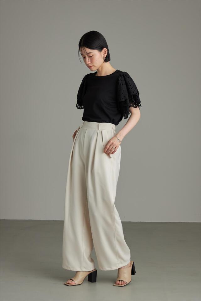 WEB限定】裾ドロストパラシュートパンツ