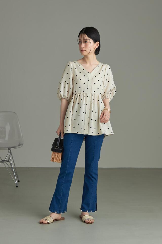 カットワークドットチュニック※一部店舗のみ入荷