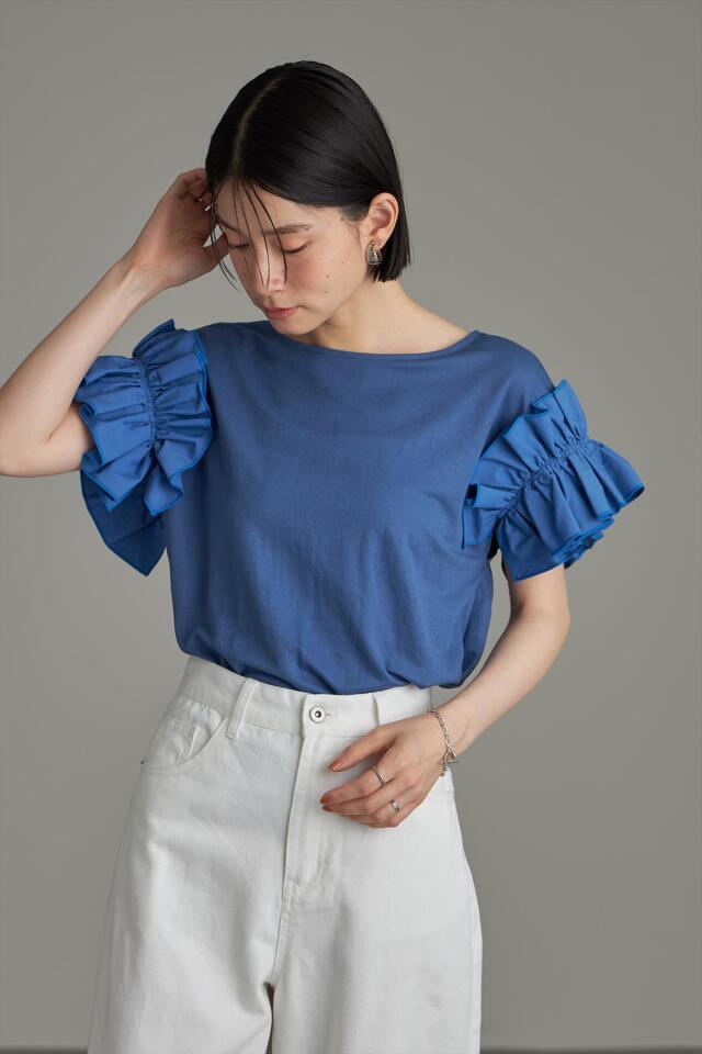 袖フリルカットソー※一部店舗のみ入荷