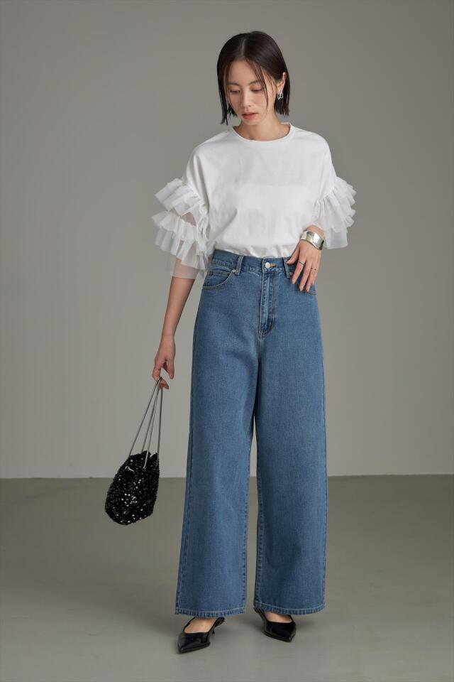 メル様リクエストセット12 ワイドバギーデニムパンツ※一部店舗のみ入荷