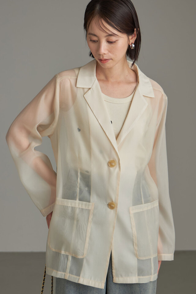 シアーテーラードジャケット