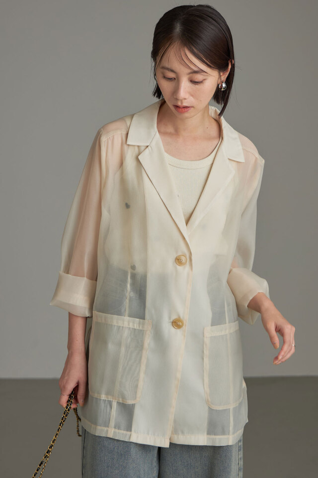 シアーテーラードジャケット