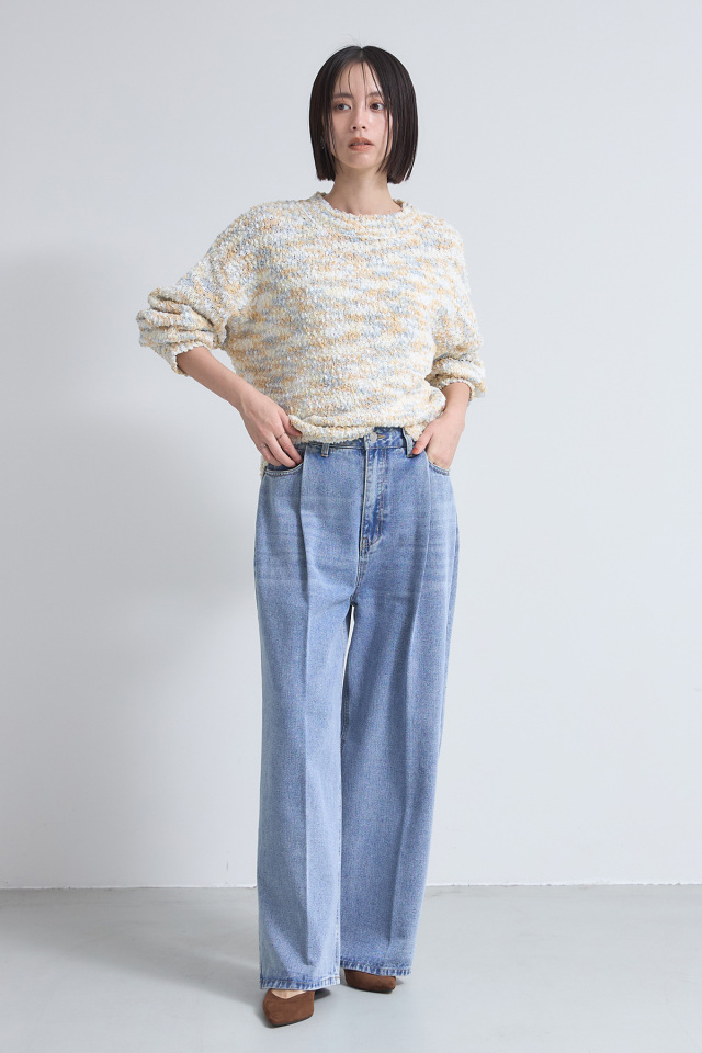 ポップコーンミックスカラーニット