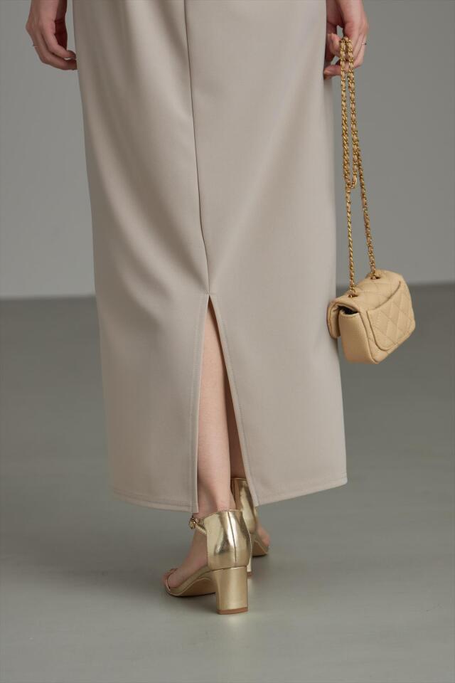 WEB限定】カットジョーゼットバルーンペプラムキャミワンピース