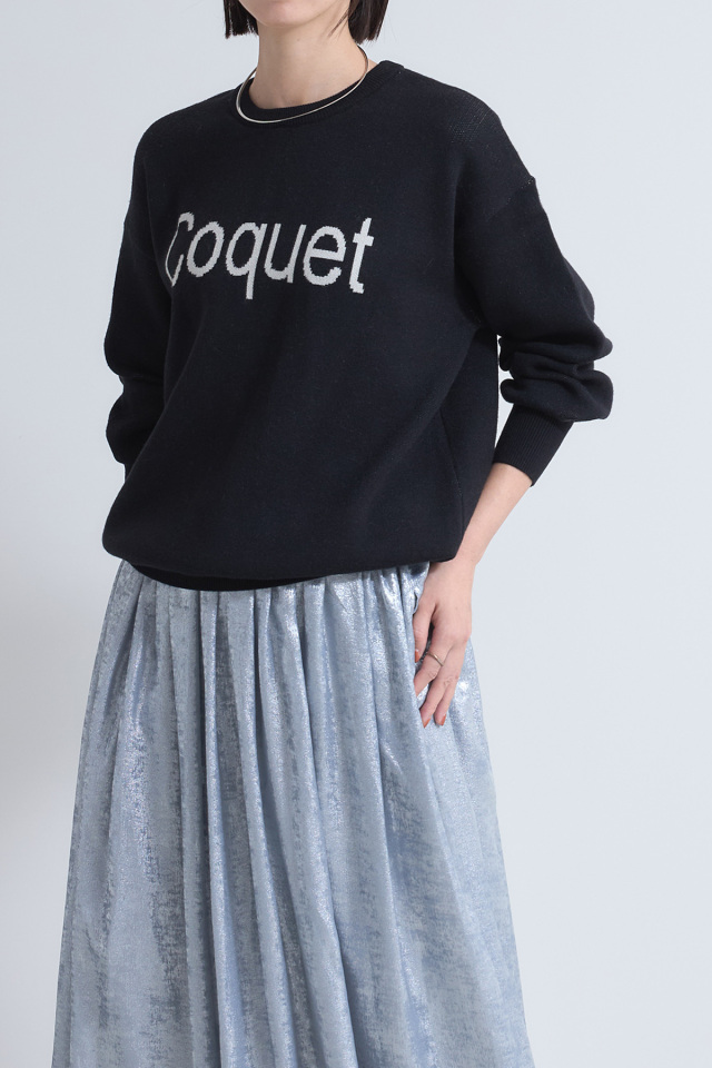 ロゴジャガードニット