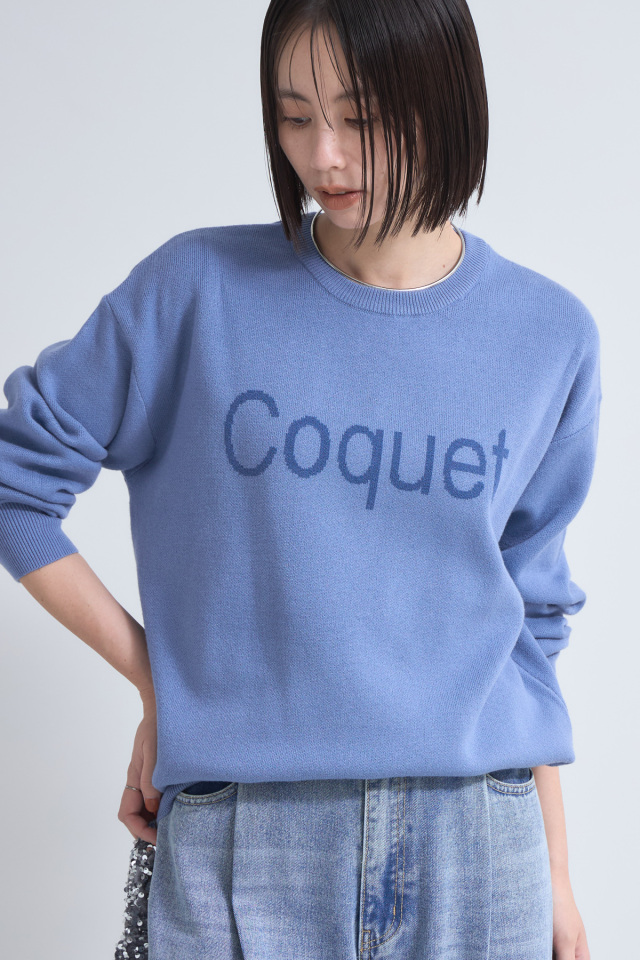 10月3日オフィシャルサイト限定少量再販！ロゴジャガードニット