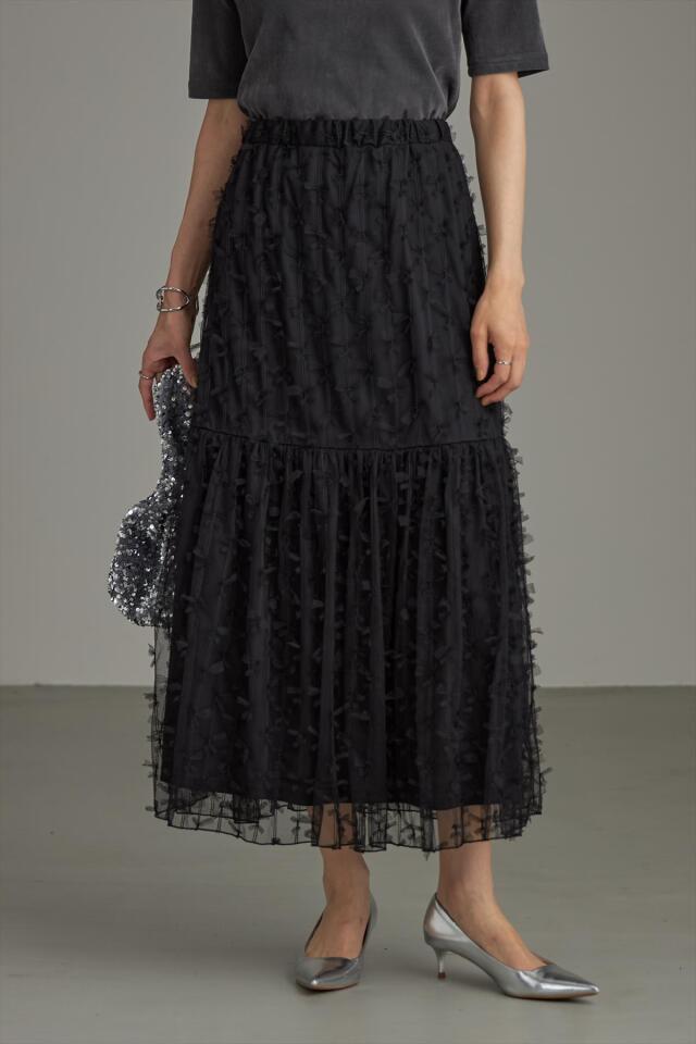 最終価格ジュエルリボンスカート（ブラック） 最終価格ジュエルリボンスカート（ブラック）