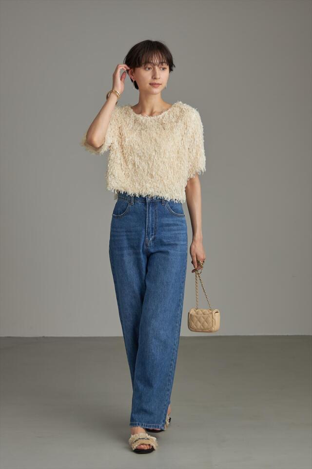 WEB限定】フリンジカットプルオーバー