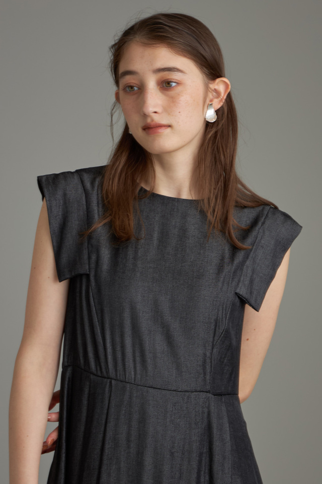 WEB限定】レーヨンデニムウエストタックワンピース 