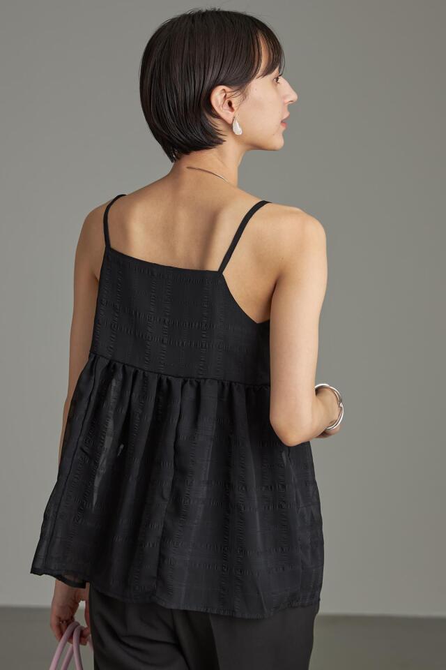 WEB限定】シアーチェックキャミソール