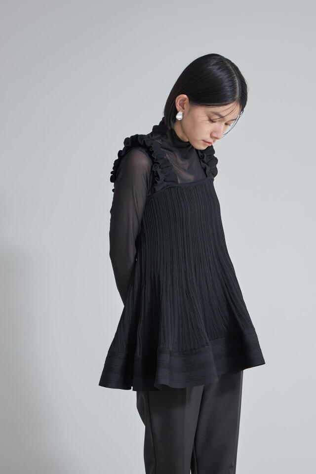 フリル付きブルーキャミソール Cham. キャミソール フリルキャミソール : ZOZOTOWN Yahoo!店