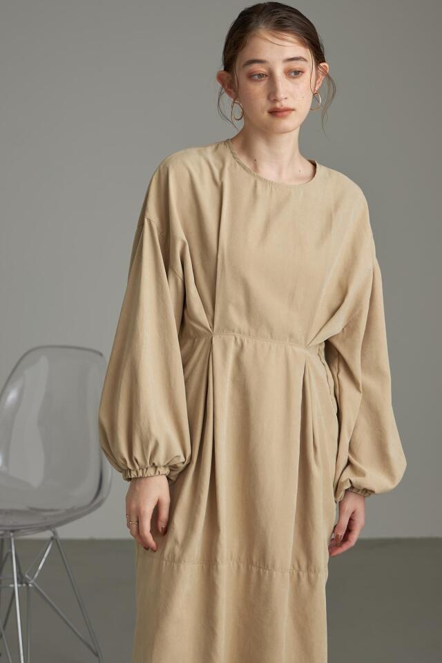 いっちー WEB限定】ピーチスキンタックワンピース