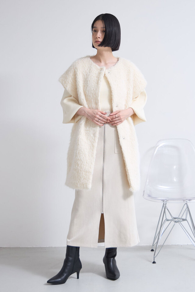 【美品】ブルーフォックス 毛皮 ロングコート 着丈118cm 冬季美品 レディースロングコート贅沢な大人コート、本毛皮