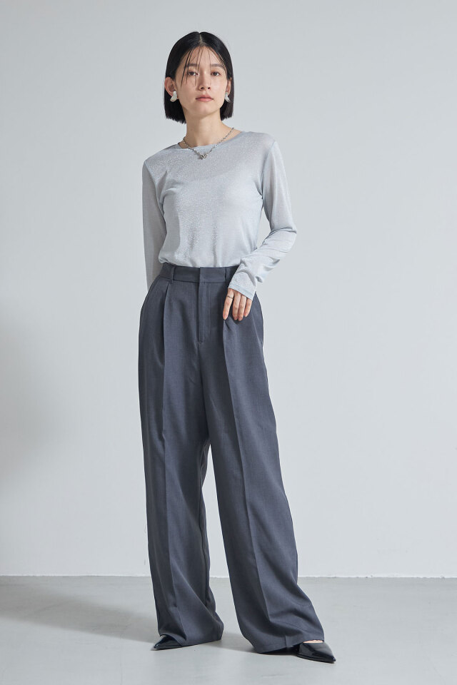 ikumiさんバイイング】ツイルタックパンツ ikumiさんバイイング】ツイルタックパンツ