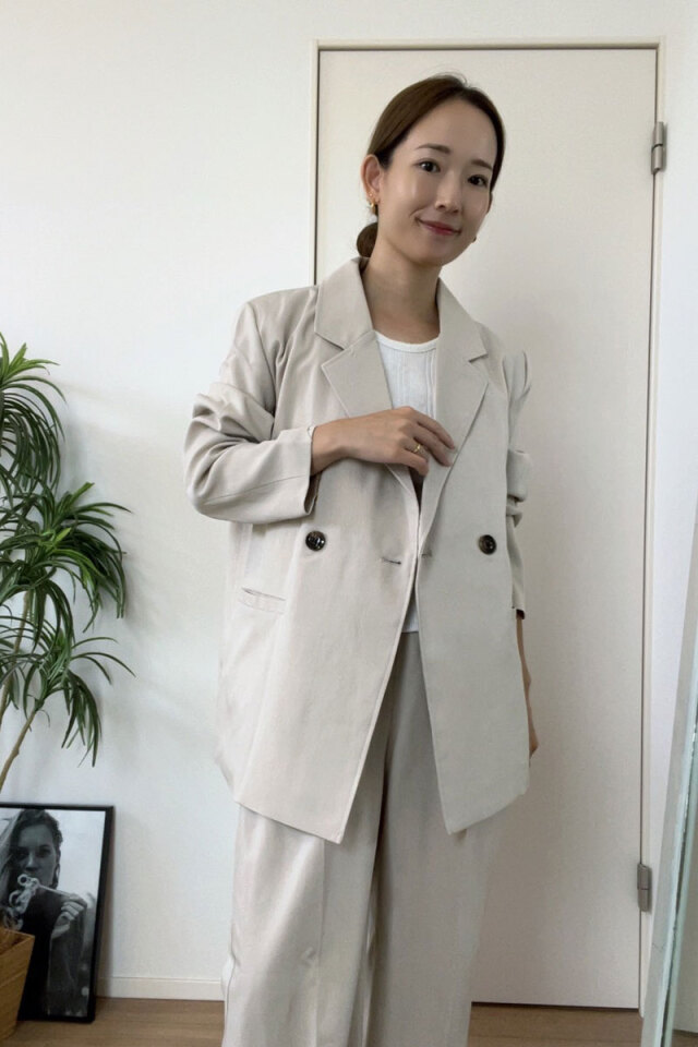 ikumiさんバイイング】ツイルタックパンツ ikumiさんバイイング】ツイルタックパンツ