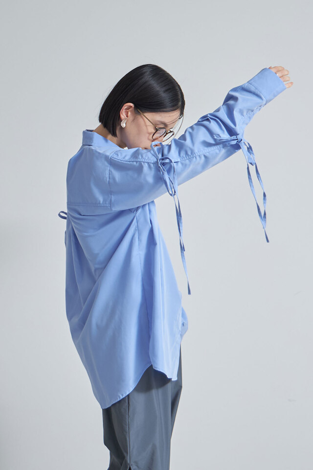 ikumiさんバイイング】ブロードリボンシャツ