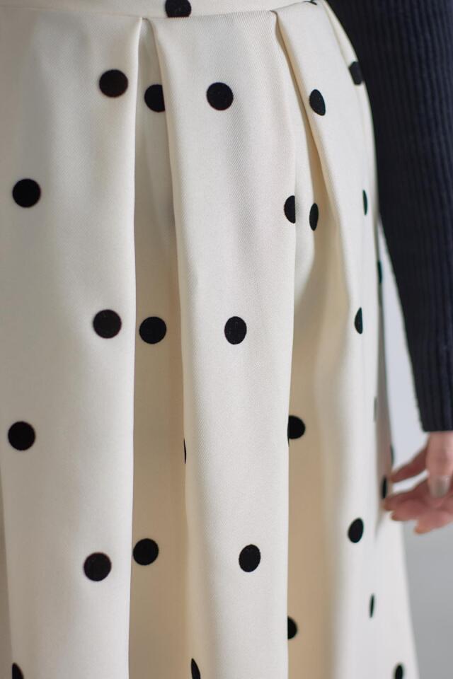 フロッキーモチーフフレアスカート※一部店舗のみ入荷