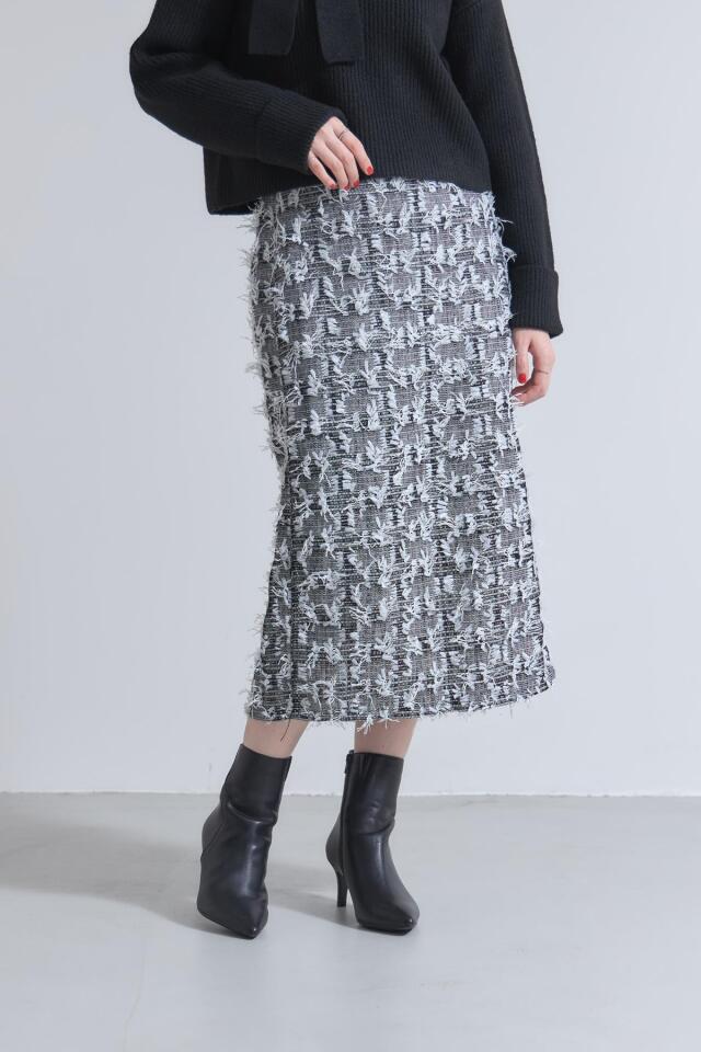 リボンツイードタイトスカート※一部店舗のみ入荷