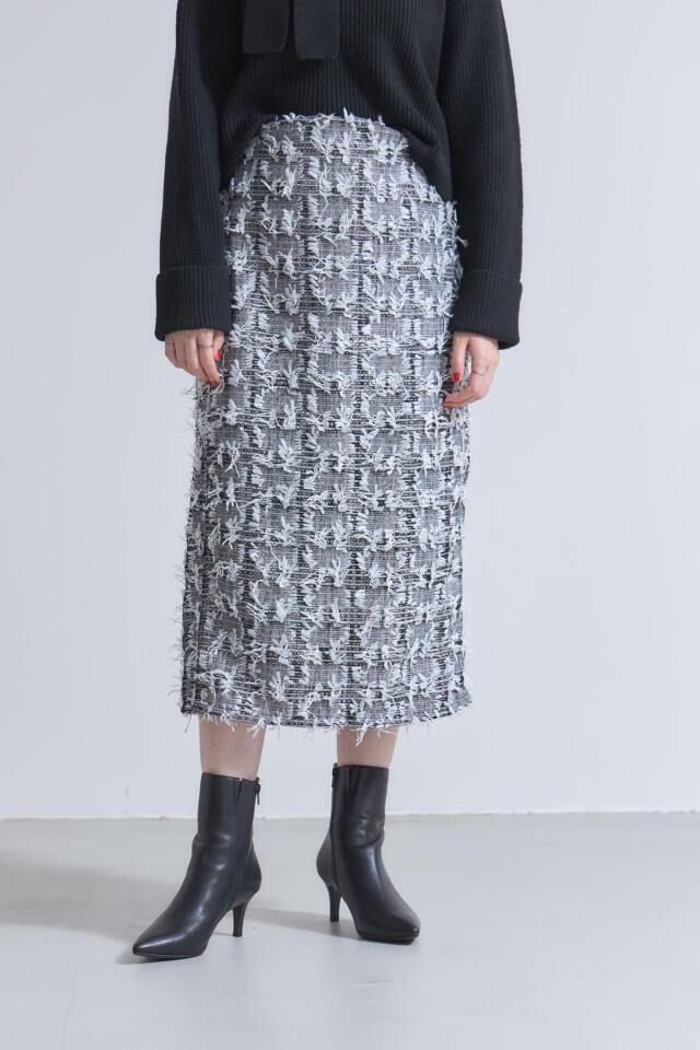 リボンツイードタイトスカート※一部店舗のみ入荷