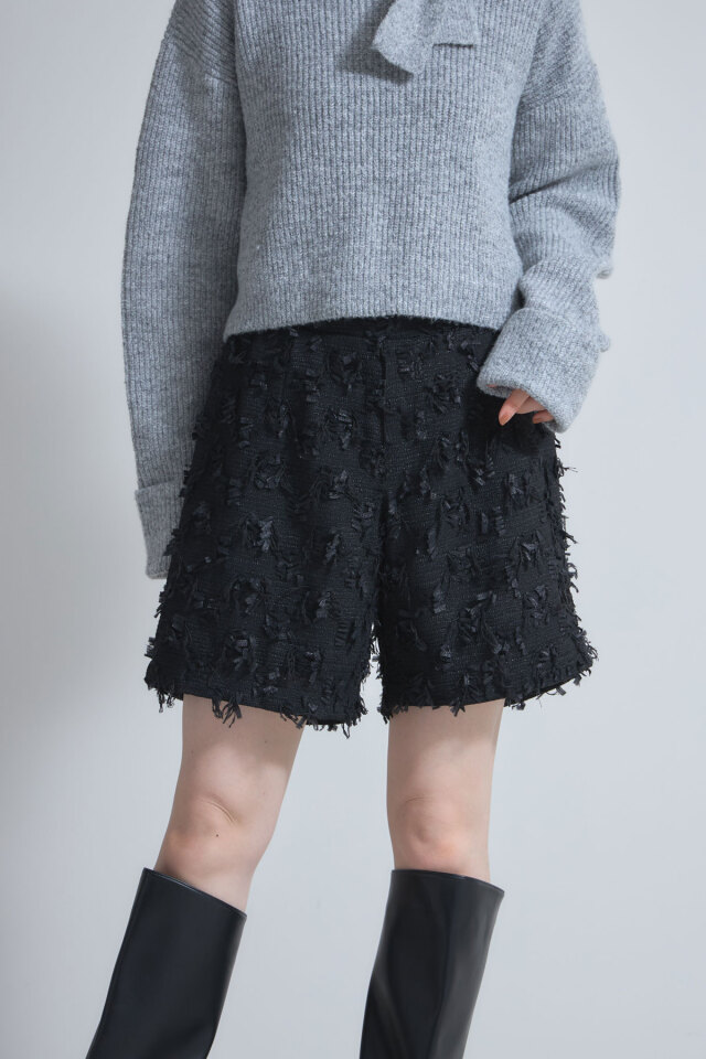 ZUMBA カラーブロックジャケットとショートパンツセット リボンツイードショートパンツ※一部店舗のみ入荷