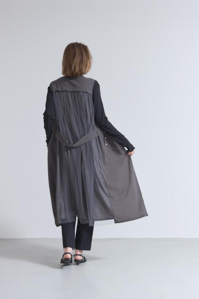 パール付きカットジョーゼットジレ※一部店舗のみ入荷