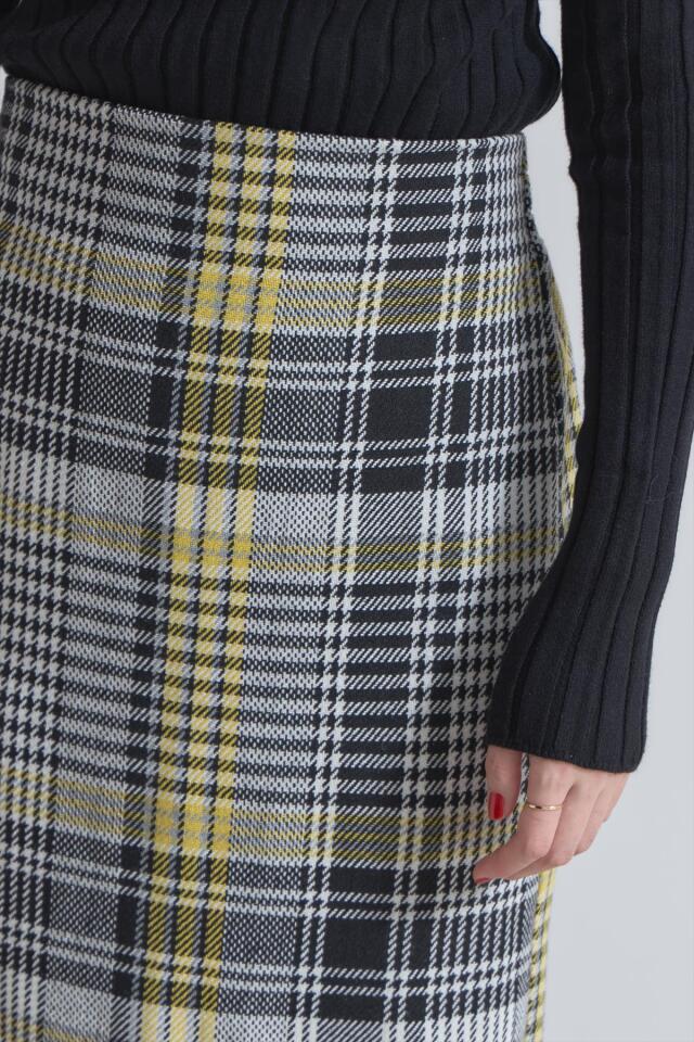 ビックチェックツイードタイトスカート※一部店舗のみ入荷
