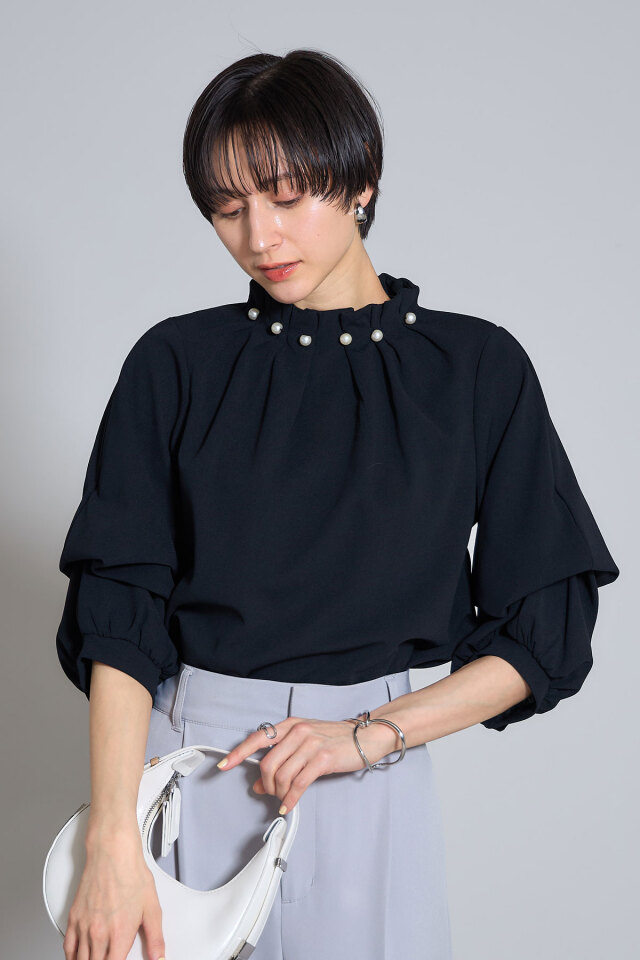 ブラウス シャツ Adela pearl 2way blouse アデラパール２wayブラウス レディース 2WAYフリルブラウス | シャツ・ブラウス | Noela OFFICIAL