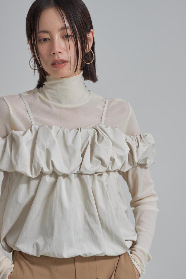 alice auaa ビスチェ ダブルボタン フリル ブラック オフショルダー Alley by w closet アリーバイダブルクローゼット カットワーク