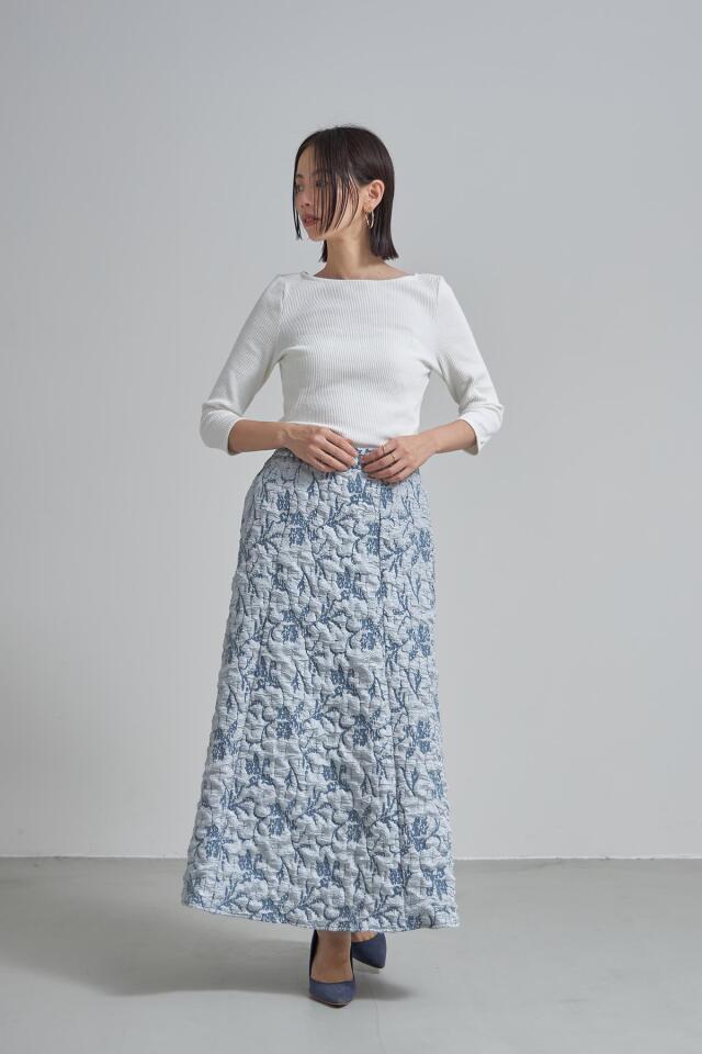 ふくれジャガードフレアスカート※一部店舗のみ入荷